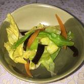 レンジキャベツ昆布和え
