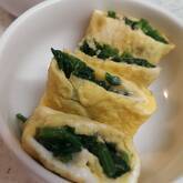 お弁当に！彩りキレイなほうれん草の卵巻き by 中島 和代さん