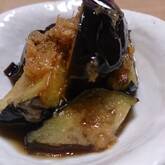 揚げナス・ショウガダレ