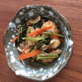 油揚げと小松菜の炒め煮