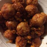 タケノコ入りミートボール