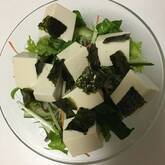 豆腐のサラダ