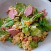 キャベツと豆腐の炒め物