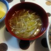 モヤシのとろ～り春雨スープ