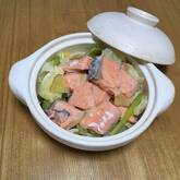 鮭とキャベツの酒蒸