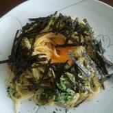 ワサビ風味の海苔だくスパゲティ