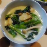 栄養満点！ホタテとほうれん草のミルク煮