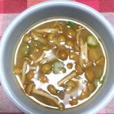 ナメコとオクラのみそ汁
