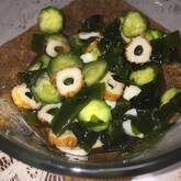 キュウリとワカメの酢の物