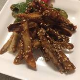 ゴボウの甘辛スティック