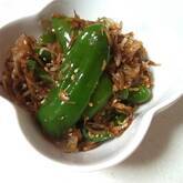 ピーマンとジャコのおかか炒め