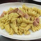 トロトロ卵のショートパスタ