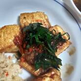 豆腐ステーキ・キノコソース