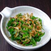 ピーマンと干し桜エビの中華炒め