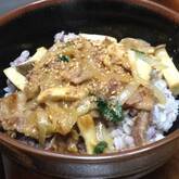 豚肉と大葉のみそ炒め丼