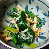 桜エビ入りホウレン草のお浸し