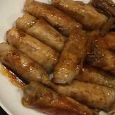 ご飯がすすむ！豚肉巻き 三色野菜で彩り鮮やか