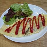 牛ひき肉のシンプルオムレツ