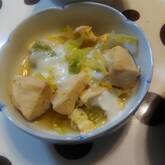 白菜の親子とじ