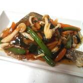 カレイの唐揚げあんかけ