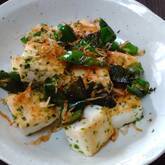 ハンペンとピーマンの磯の香炒め