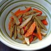 ゴボウのみそ和え