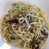 イワシと万願寺のパスタ