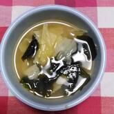 刻みキャベツのみそ汁