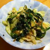 小松菜のショウガ炒め