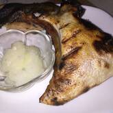 ブリカマの塩焼き