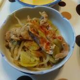 豚肉とキャベツの重ね蒸し