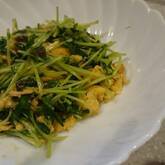 豆苗のオイスター炒め