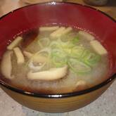炒めキノコのみそ汁