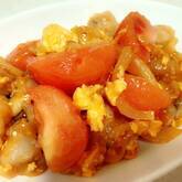 ゴマ油の香りがたまらない！トマトと卵の中華炒め