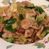 キャベツと豚肉のピリ辛みそ炒め