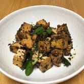 厚揚げの黒ゴマがらめ