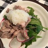 ゆで豚のおろしダレがけ