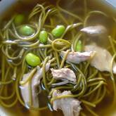 鶏ささ身と枝豆のユズコショウ和えそば