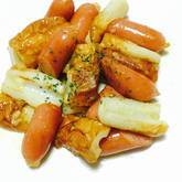 ベーコンとちくわのマヨ炒め