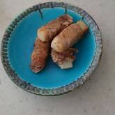 ピリ辛肉巻き餅