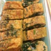 ホウレン草入りだし巻き卵