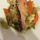 鮭と野菜の蒸し煮