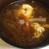 大根のかき玉赤みそ汁