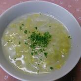 白菜のショウガスープ
