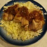 鶏もも肉の塩焼き