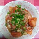 トマトと豆のビネガーサラダ