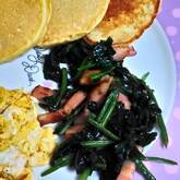 ホウレン草のバターしょうゆ炒め