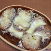 飴色玉ネギのオニオングラタンスープ