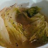 焼き白菜のスープ