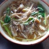マイタケ入りにゅうめん